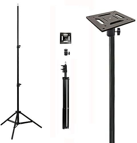 TronicXL Stativ + Kugelkopf + Adapter Platte I Universal Ständer für Boxen Antenne Foto Studio Kamera Zubehör DIY 210cm