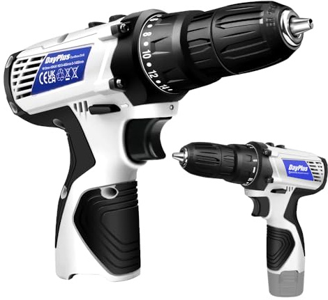 YouseaHome 18+1 Electric Screwdriver Set, 16.8V Cordless Drill with LED Work Light, 45Nm Torque, 2 Speeds, 3/8 Chuck, White+Black