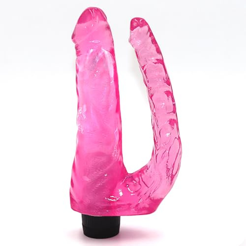 Sexy Emporium 8 Inch Double Dildo Vibrator - Vibrating Sex Toy - Multispeed - Pink