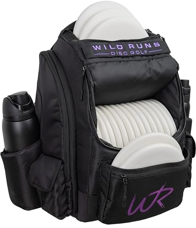 Premium Disc Golf Bag, 30+ Disc Capacity, Comfortable Shoulder Straps, Water-Proof Polyester Fabric