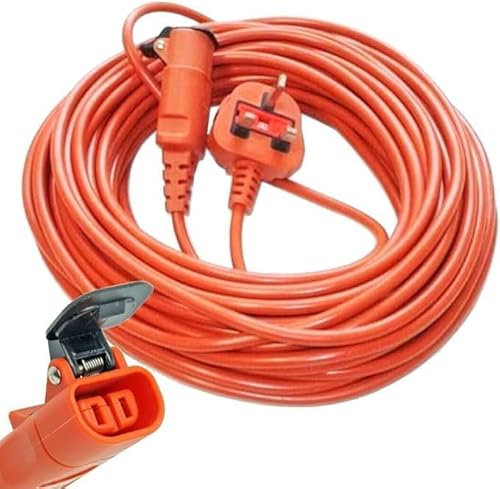 UTIZ 20 Metre Flex Power Cable Mains Lead UK for Flymo Lawnmowers, Hedge & Grass Trimmers Alternative Part No. 510372590