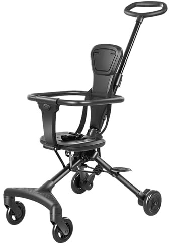 Cochecito Plegable De Viaje, Cochecito Reversible Giratorio De 360 Grados, Cochecito De Bebé Plegable Ligero, Productos Seguros Para Niños Con Cinturón De Seguridad Para Parques Jogging Walkin