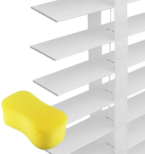 NRQCJM Holzjalousie Innen Verdunkelung Sonnenschutz Sichtschutz Horizontale Jalousien mit 5 cm Lamellen für Fenster Einfache Montage Maßanfertigung(Weiß)