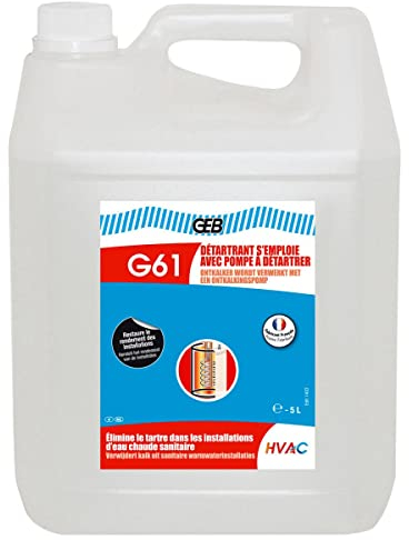 détartrant g61 pour installations sanitaires d'eau chaude - bidon 5 litres - geb