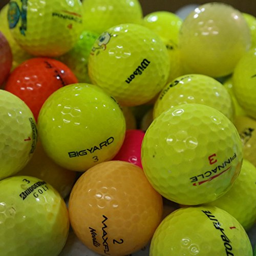 100 GOLFBÄLLE AAA - AA bunt gelb rot farbig (gemischt)