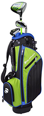 Orlimar Golf ATS Junior golfset för pojkar med väska, höger och vänster hand, åldrarna 3-5, lime/blå (3 klubbar)