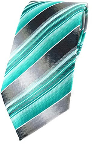 TigerTie Designer Krawatte in gestreift gemustert - Krawattebreite 8 cm