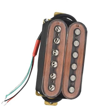 E-Gitarre Humbucker Hals Pickup Coil Split Pickup Transparent Stilvolle transparente Schale Tonabnehmer Set