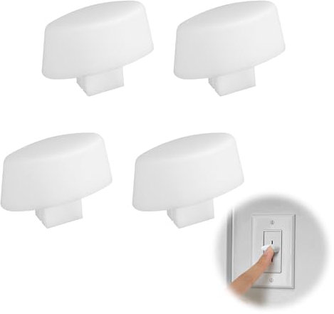 4 Pcs Dimmer Replacement Knob, Dimmer Switch Knob Replacement(White)