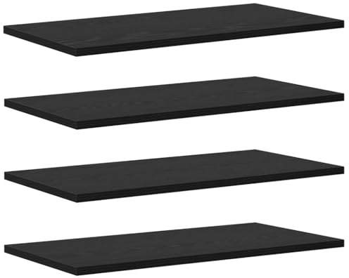 vidaXL Regalbrett 3 Ebenen 4 STK. 60 x 30 x 1,5 cm Holzwerkstoff | Genug Stauraum für all deine Sachen, Stylisches Design, das in jede Einrichtung passt, Cooles Schwebeneffekt-Design