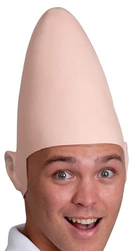 Alien Cone Glatzenkopf - Glatzkegel Kappe Kostüm Kopfschmuck Prop | Sci Fi Cosplay Hut, Conehead Kostüm Hut Lustiges Partyzubehör für Jugend, Mädchen, und Erwachsene, Halloween und