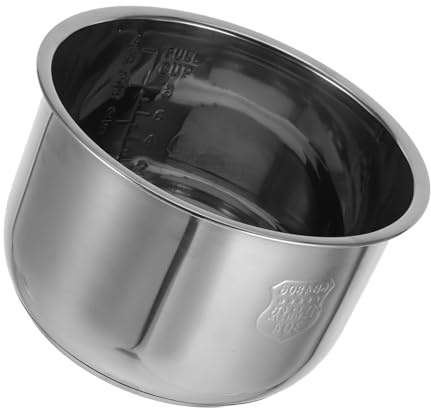 CLISPEED Cuve Intérieure Antiadhésive pour Cuiseur à Riz Bol Intérieur Acier Inoxydable Compatible avec Autocuiseurs Électriques Accessoires De Rechange