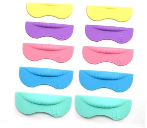 FOMIYES Wiederverwendbare Silikonpads und Vielseitiger Anwendung für Wimpernlifting 5 Paar mit Leichter Passform als Wimperndauerwellen Zubehör im Salon