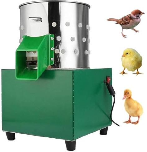 Macchina elettrica per la rimozione di piume di pollame, in acciaio inox, per pollo, anatra e quaglie, dispositivo di pulizia automatico per uso agricolo e battoir
