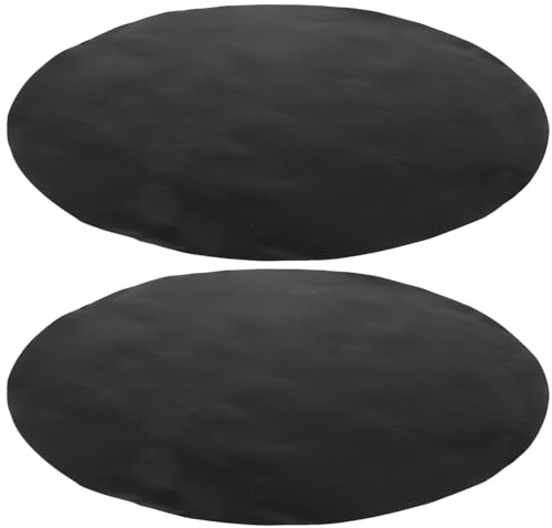NOLITOY Runde Grillmatte 48cm 2 Stück Antihaft BBQ Grillmatten aus Fiberglasgewebe für Holzkohlegrill Gartenpartys und Camping