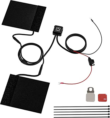 Watreketal Coussin chauffant électrique de 22 mm pour guidon de vélo électrique - Poignées d'hiver - Coussin chauffant pour vélo électrique - Accessoires de moto