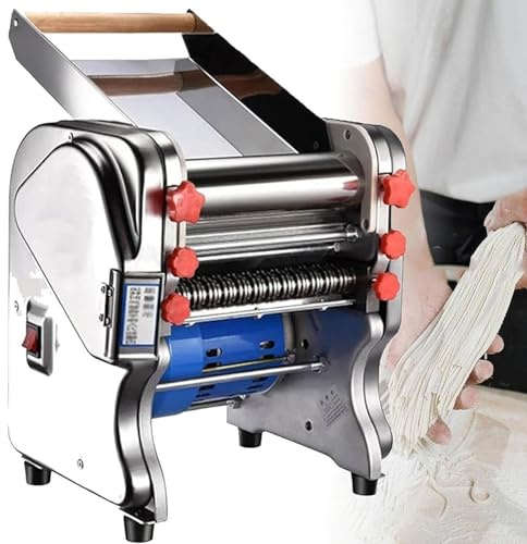 Automatic Noodle Machine, Professional Dough Sheeter and Cutter, Electric Pasta Maker for Commercial Use, Adjustable Thickness 0.3-20mm