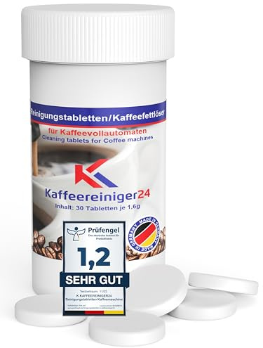 30 Reinigungstabletten 1,6 g für Kaffeevollautomaten & Siebträger | 30 Tabs à 1,6 g | kompatibel mit Sage, Saeco, Philips, Ninja & WMF | für Vollautomaten, Siebträger & Espresso