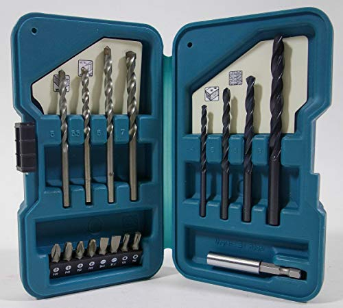 Makita D-40216 Bit & Bohrer Set 17 tlg. im Kunststoffkoffer