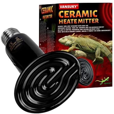 Vansuky 25W lampes de chauffage infrarouge lampe lumière AC220V isolant en céramique, lampe reptile animaux chauffage/serpent tortue/chat/chien/jeu de chaleur la chaleur
