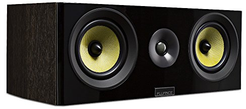 Fluance Signature HiFi 2-Way Center Channel Speaker for Enhanced Dialogue and Vocals in Home Theater Surround Sound Systems - Natural Walnut (HFCW)