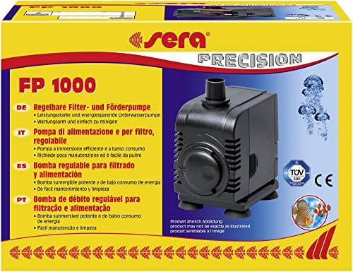 sera FP 1000 Filter- & Förderpumpe | leise, energiesparend & regelbar | Unterwasserpumpe für Süß- & Meerwasseraquarien | vielseitig einsetzbar | kompakt & leistungsstark
