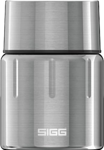 SIGG Gemstone Food Jar Selenite (0.5 L), isolierter Essensbehälter für Büro, Schule und Outdoor, Thermobehälter aus hochwertigem 18/8 Edelstahl