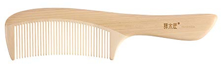 TAN MUJIANG Wooden Hair Comb Natural Water Boxwood Anti-static YHSHY0204