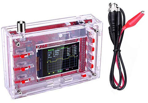 LEXIANG Oscilloscopio Digitale Tascabile TFT da 2,4 Kit Parti Fai da Te palmare + Custodia acrilica Fai da Te Custodia per DSO138
