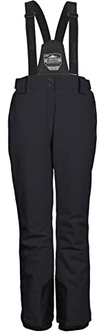 KILLTEC Damen Funktionshose mit abnehmbaren Trägern, Kantenschutz und Schneefang KSW 288 WMN SKI PNTS KG, schwarz, 20, 37800-000