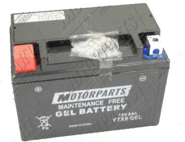 Batterie MOTORPARTS MINARELLI Batterie YTX9 GEL 12 V 8 Ah kompatibel mit Kymco Movie XL 125 4T 01 > 01 Gel komplett Spezifikation Motorrad Roller