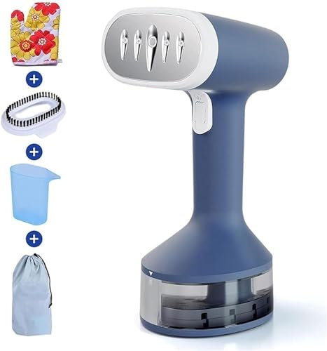 Vaporizador de ropa for ropa, plancha de vapor, vaporizador de mano, vaporizador de ropa for ropa, cortinas, ropa de cama, vaporizador profesional potente de 1200w vertical y horizontal con bolsa de v