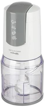 Fatto in Casa da Benedetta – Tritatutto elettrico da Cucina (2 Velocità) con 4 Lame in Acciaio Inox e Ciotola con Capienza extra-large da 500 ml, Potenza 500 W