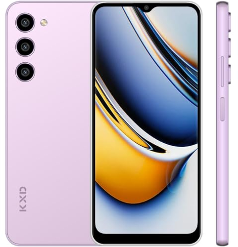 KXD A09 Handy Ohne Vertrag Günstig 8GB+128GB/256GB Erweiterbar Android 12 Octa-Core 6,56 HD+ Smartphone Ohne Vertrag,13MP+8MP Kamera 4000mAh, Fingerprint,Face ID,4G Simlockfreie Handys