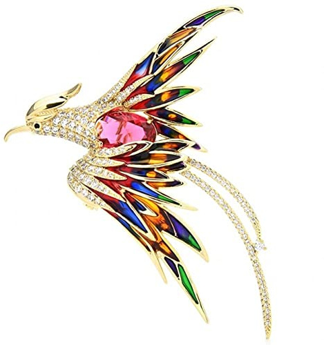 Kristall-broschen, Anstecknadel Für Damen Und Herren, Vintage-phoenix-anstecknadel, Fliegende Schönheit, Vogel-abzeichen, Party-geschenke
