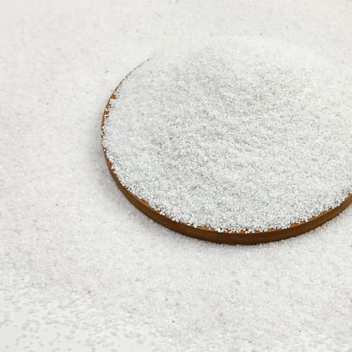 FANTIAN 1.8 kgs White Aquarium Gravel Quartz Sand, Natural Fish Tank Sand, Decorative Sand for Aquarium Substrate, Vase, Succulent Plant, Paintings, Crafts, Garden and Soil Cover