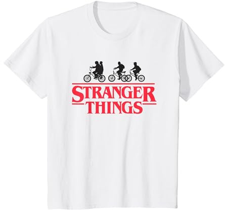 Stranger Things Silhouette Bike Logo T-Shirt