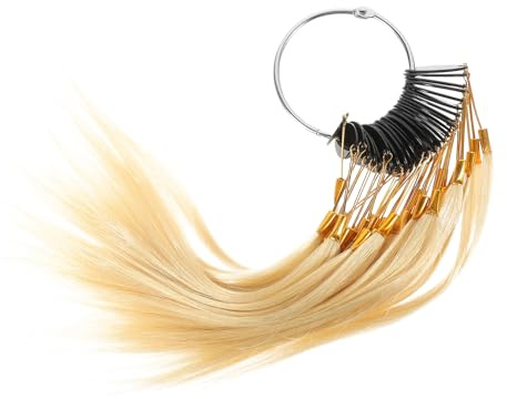 IMIKEYA Échantillons De Coloration Capillaire 30 Pièces Taille Moyenne Cheveux Humains Test Salon De Coiffure Professionnels Nuancier Beige Clair 9° Pour Test De Teinture