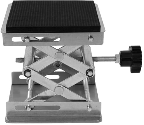 Hubtisch Labor Hebebühne Laborständer Manueller Müllzerkleinerer Edelstahl Labor Hebeplattform Lab Jack Scherenständer Scherenhebebühne Für Die Küchenwissenschaft 10 X 10 cm