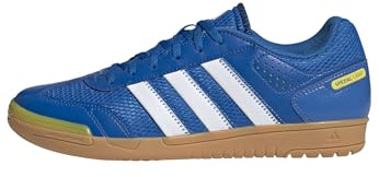 adidas Unisex Spezial Light Handball Shoes, Prime Blue/Cloud White/Vivid Yellow, 38 2/3 EU