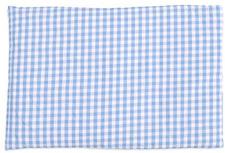 Coussin aux pépins de raisins - 30x20cm - Coton Bio - bleu-ciel et blanc - Coussin thermique - Coussin aux graines - Bouillotte sèche - Compresse froide -