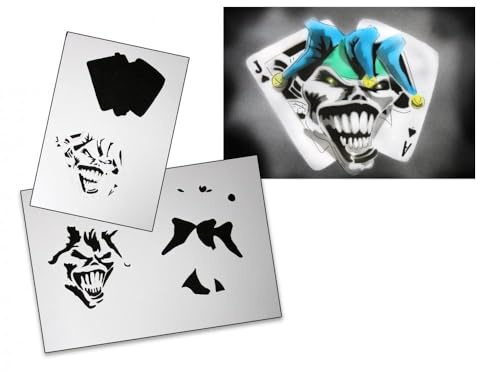 UMR-Design AS-104 Joker Airbrushschablone Step by Step Grösse S