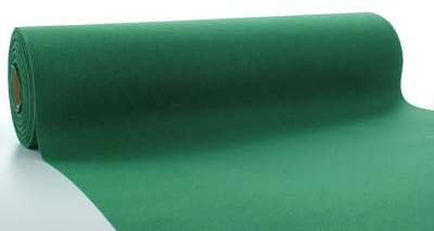 Sovie Horeca Linclass Airlaid Tischläufer Dunkelgrün - 40cm x 24m - Einfarbiger Einmal-Tischläufer - Perforierung alle 120cm - Ideal für Dekorationen