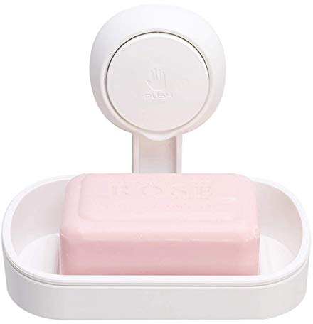 TAILI Portasapone a Ventosa senza Trapano Supporto Rimovibile, MAX 5 KG Potente supporto per sapone, Forte Supporto per Spugne per Doccia, Bagno, vasca e lavello della Cucina