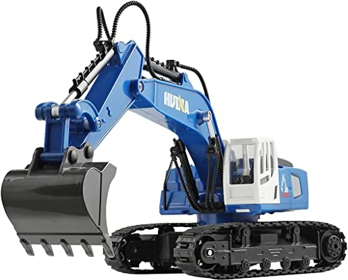 s-idee® 1558 Ferngesteuerter RC Bagger 1:18 Kettenbagger mit voller Funktion Bagger mit Fernsteuerung, ferngesteuert mit Akku und Ladegerät