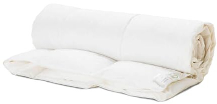 Lancashire Bedding 4.5 Tog Goose Feather & Down Duvet - Lightweight Summer Quilt - 85% Goose Feather & 15% Down Filling, 100% Cotton Down-Proof Cover, OEKO-TEX Certified Double Duvet 225 x 220 CM