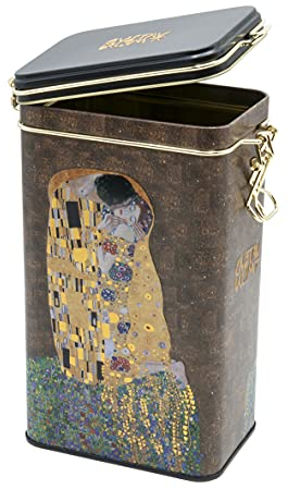 Fridolin Vorratsdose/Kaffeedose aus Metall mit Verschluss - Gustav Klimt: Der Kuss