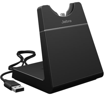 Socle de recharge pour Jabra Engage 55 – Base de chargement USB-A pour micro-casque – Noir