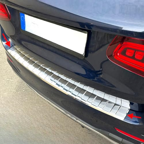 Ladekantenschutz Heckschutz für Mercedes GLC X253 2015-2022 Edelstahl glanz mit Abkantung Eparts24