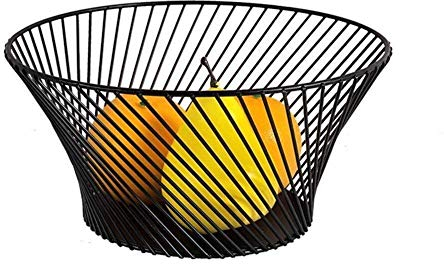 Générique Home Big wrist Bowls Dishware Metal Fruit Plate, Living Room Coffee Table Home European-style Leaching Fruit Basket Simple White Wrought Iron Snacks Dried Fruit Pot for kitchen res